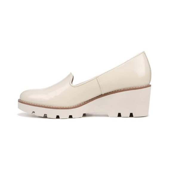 Vionic Womens 9.5 Aster Willa Wedge Ivory Patent Leather Arch Support - Picture 2 of 7